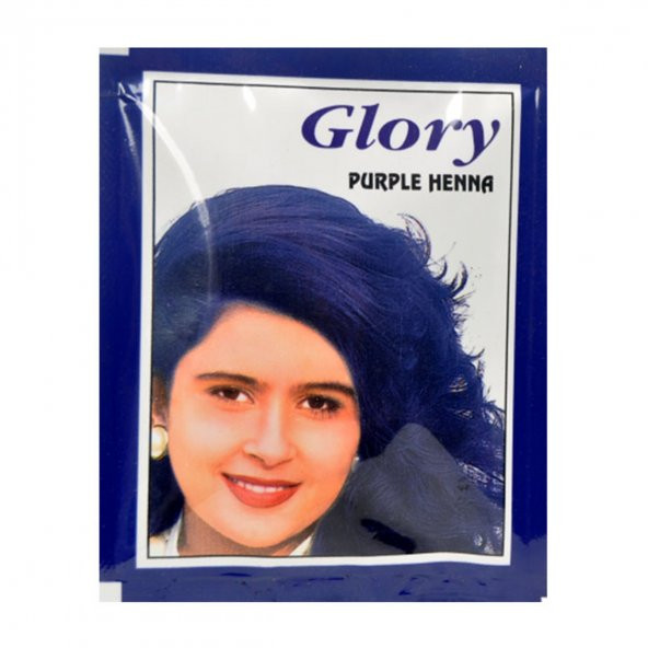 Glory Mor Hint Kınası (Purple Henna) 10 Gr Paket - 6