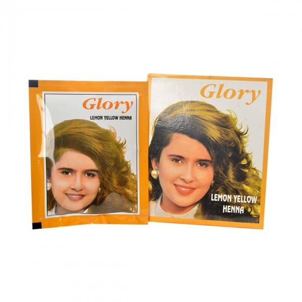 Glory Limon Sarı Hint Kınası (Lemon Yellow Henna) 10 Gr Paket - 2