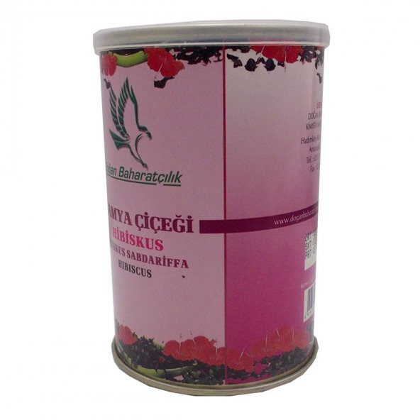 Doğan Afrika Bamya Çiçeği Hibiskus Mekke Gülü Doğal 100 Gr Teneke Kutu - 5