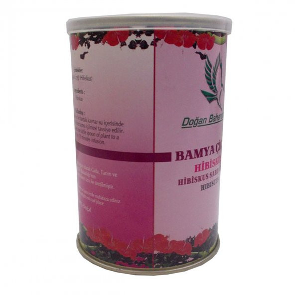 Doğan Afrika Bamya Çiçeği Hibiskus Mekke Gülü Doğal 100 Gr Teneke Kutu - 6