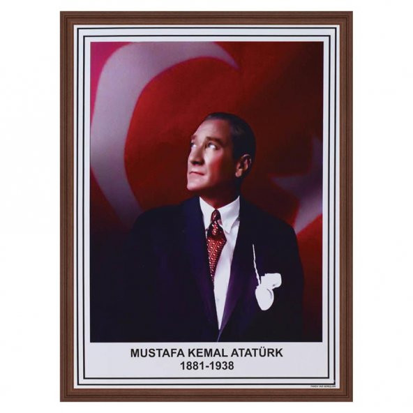 35x50cm Atatürk Portresi (Mdf Çerçeve)