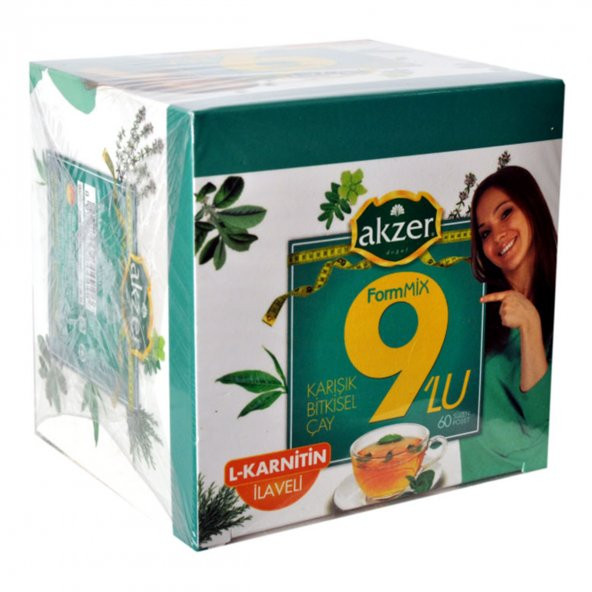 Akzer 9lu Form Bitkisel Çay 60 Süzen Poşet - 5