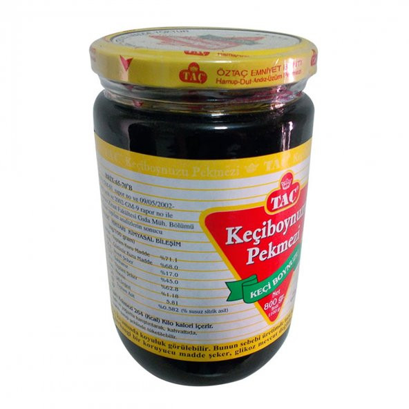 Taç Pekmez Keçiboynuzu Pekmezi Harnup Pekmezi Cam Kavanoz 800 Gr - 5