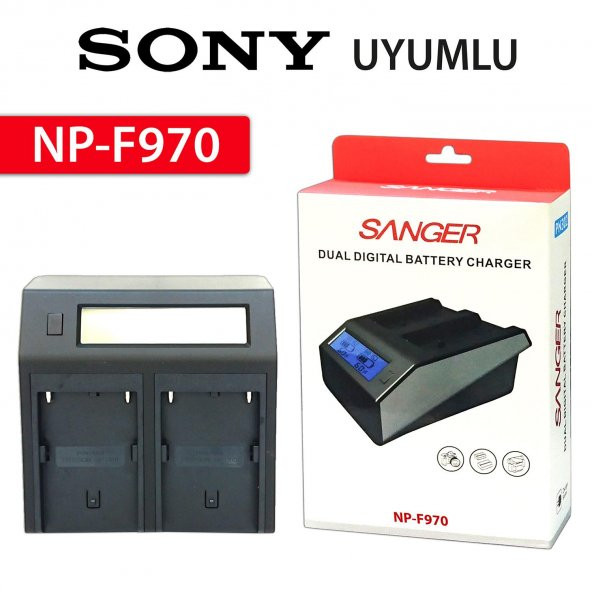 Sony NP-F970 İkili Dijital Şarj Aleti Sanger