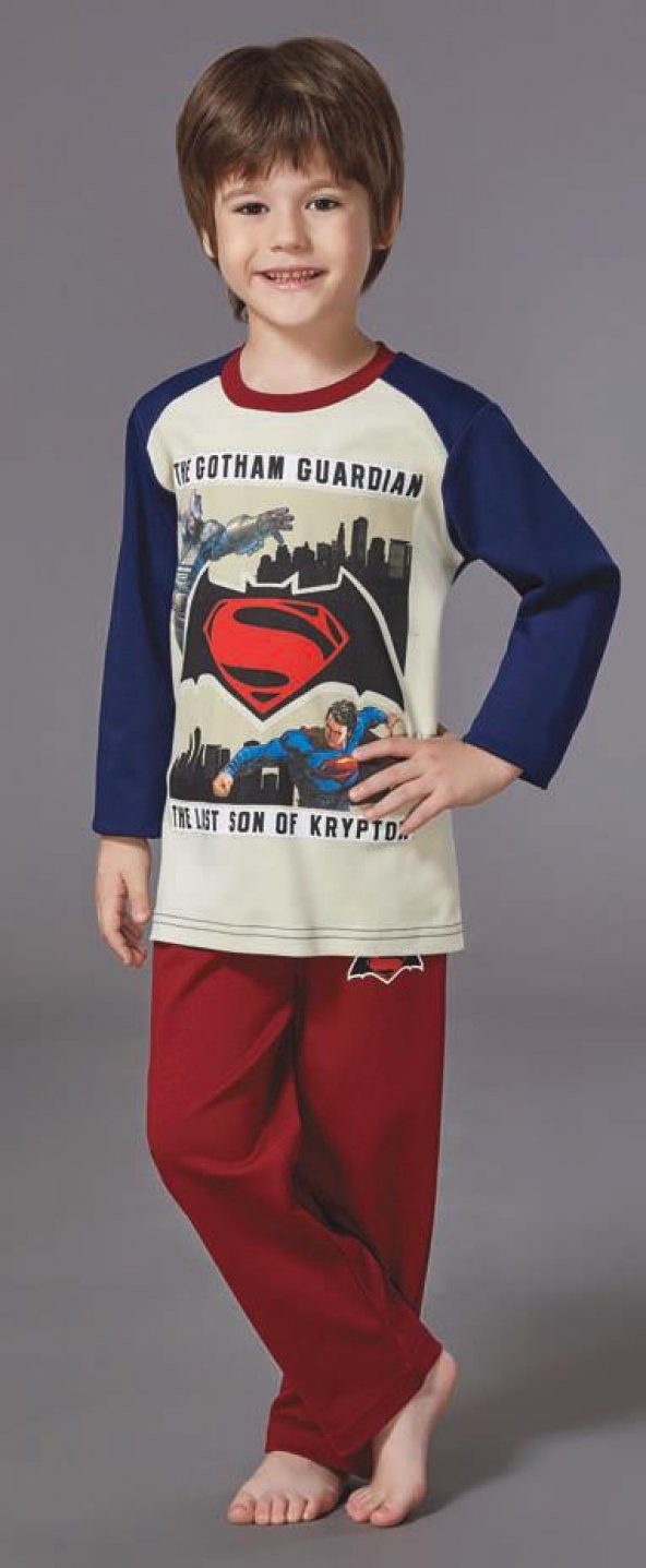 Batman Erkek Çocuk Pijama Takımı 10-16
