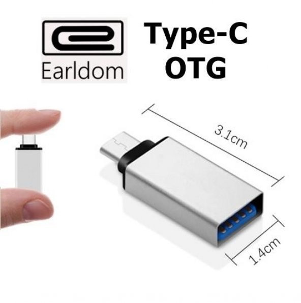 USB 3.1 to Type C to USB 3.0 USB OTG Dönüştürücü