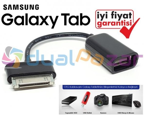 SAMSUNG TAB 2 USB OTG KABLO