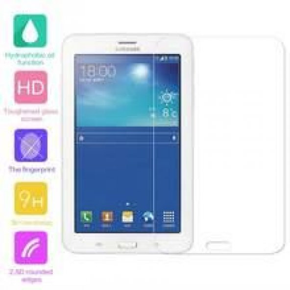 Samsung Galaxy Tab 3 SM-T110 9H Temperli Kırılmaz Cam Ekran Koruyucu