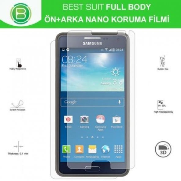Samsung Galaxy A5 2016 Nano Full Body Ekran Koruyucu Ön Arka Tam Koruma