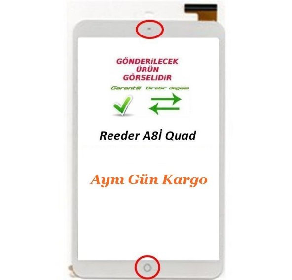 Reeder A8İ Quad Tablet için 8 inç Dokunmatik