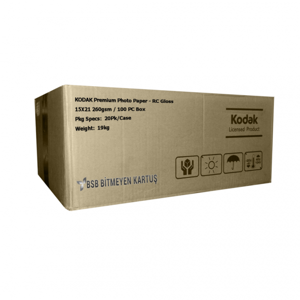Kodak Ultra Premium Glossy,Parlak 15X21 260gr 1 Koli 20 Paket
