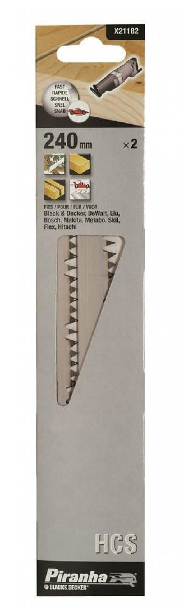 Black&Decker X21182 2 Parça Tilki Kuyruğu Testere Bıçağı
