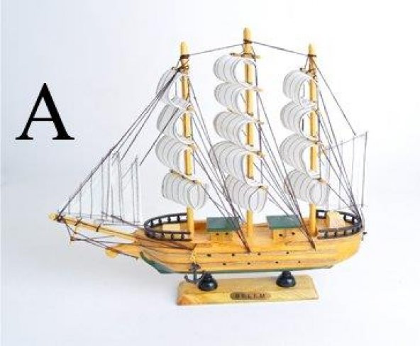 Yelkenli Ahşap Gemi Maketi (40407)