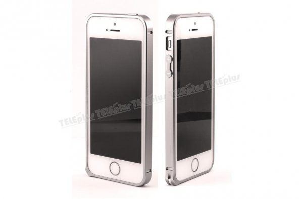 İPhone 5S Çerçeve Kenarlık Metal Gümüş Renk
