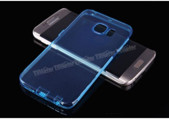 Samsung Galaxy S6 Edge Silikon Kılıf Mavi