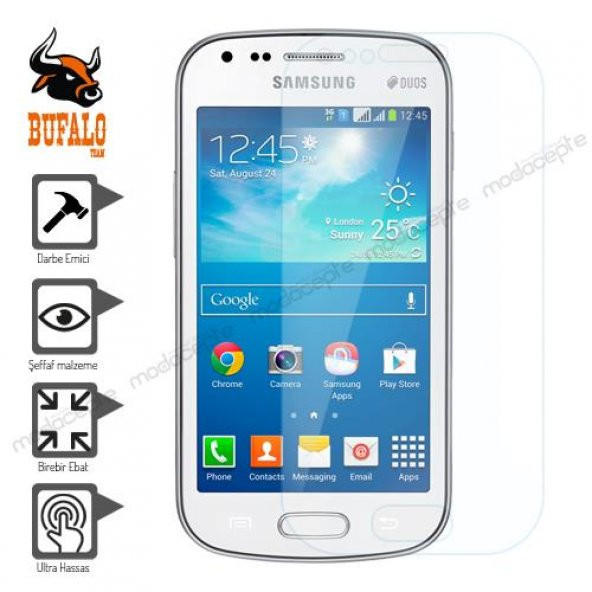 Bufalo Samsung S7562 Galaxy S Duos Darbe Emici Ekran Koruyucu