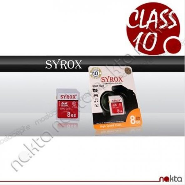 Syrox MicroSD 8 GB Hafıza Kartı