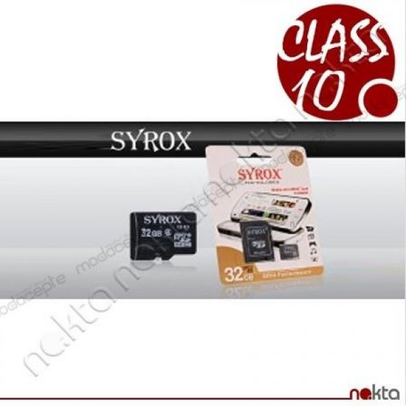 Syrox MicroSD 32 GB Class 10 Hafıza Kartı