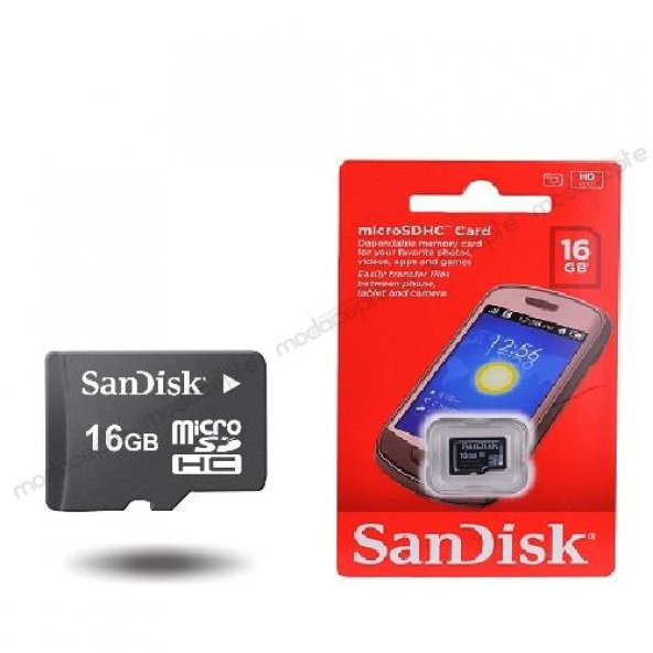 SanDisk MicroSD 16GB Hafıza Kartı SDSDQM-0016G-B35
