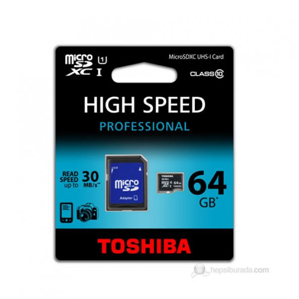 Toshiba MicroSD 64 GB Class 10 Hafıza Kartı SD-C064UHS1(6A