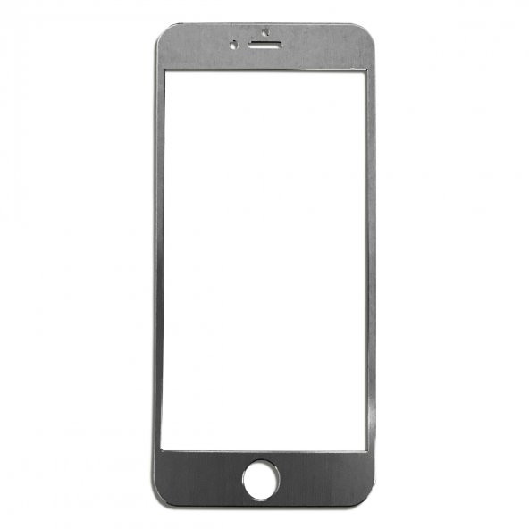 Bufalo iPhone 6 Plus Metal Kenarlı Cam Ekran Koruyucu Gri