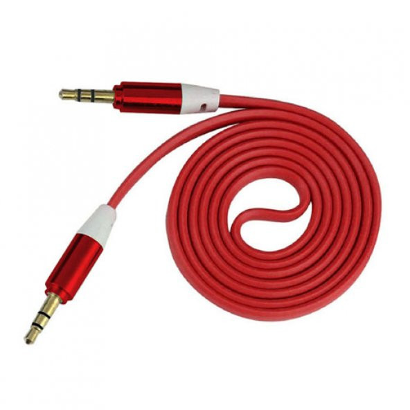 NoTech 3.5mm Audio AUX Kablo 1mt Kırmızı