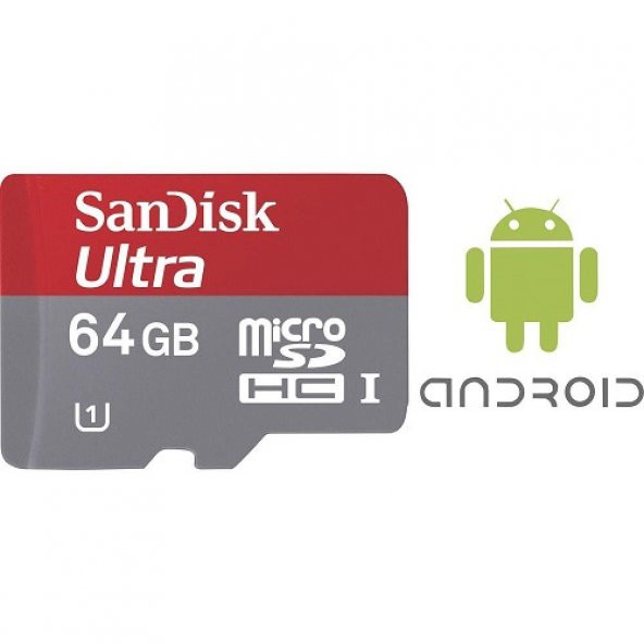 Sandisk Android MicroSD 64GB Hafıza Kartı 48 MB/S SDSDQUAN-0064G-G4A