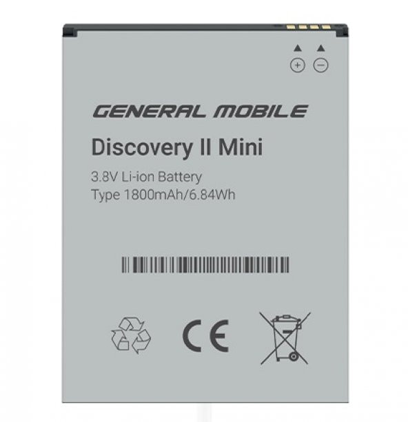 General Mobile Discovery 2 Mini Batarya 1800 mAh (General M TR Garantili) M100373