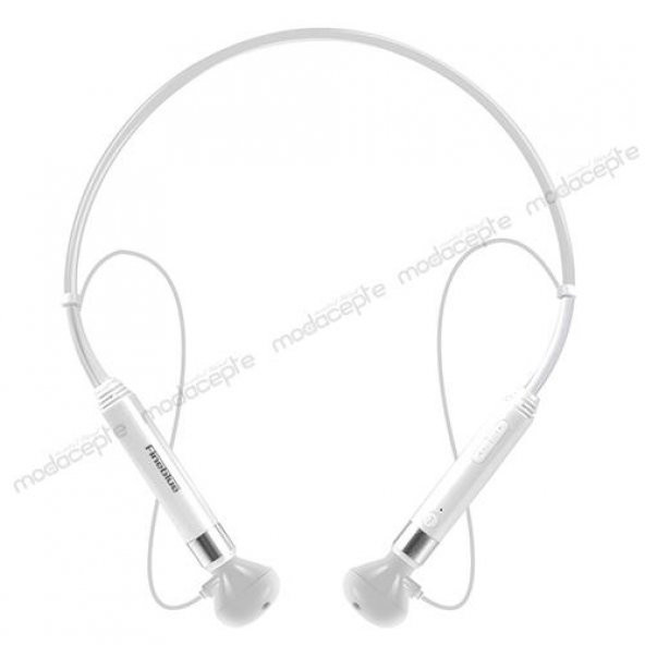 Fineblue FD-600 Kablolu Bluetooth Kulaklık (NFC) Beyaz Gri