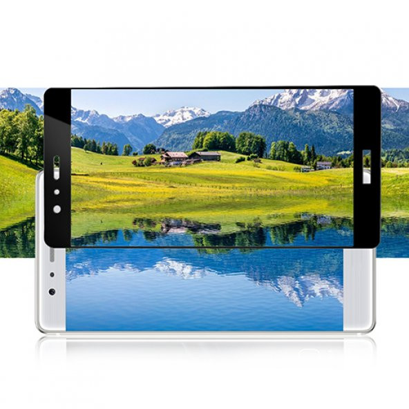 Bufalo Huawei P9 Kavisli 3D Cam Ekran Koruyucu Gold - 3