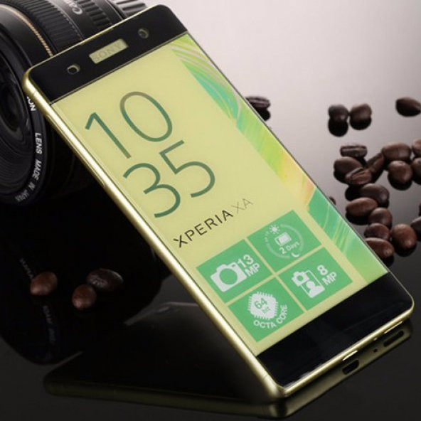 Bufalo Sony Xperia XA Ultra - Kavisli 3D Cam Ekran Koruyucu Siyah - 2