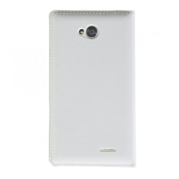 LG L70 D320 S View Dikişli Deri Pencereli Uyku Modlu Kılıf Beyaz - 2