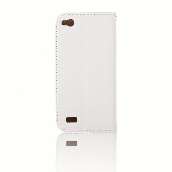 General Mobile Discovery E3 Dikişli Ve Gizli Mıknatıslı Kılıf Beyaz - 3