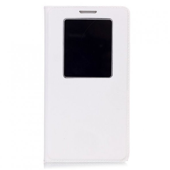 LG G2 D802 Dikişli Cüzdanlı Kılıf ARIUM SKIN Beyaz