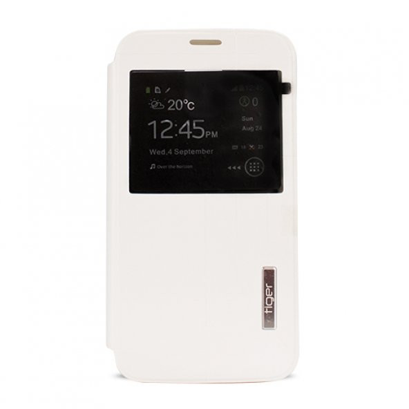 Samsung G7100 Grand 2 Standlı Tiger TPU Lux Kılıf Beyaz - 1