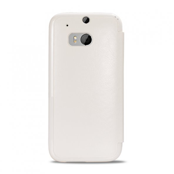 HTC One M8 Yan Kapaklı Tiger Pad Kılıf Beyaz - 2
