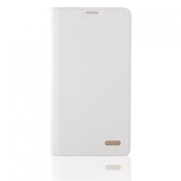 LG G2 D802 KAIYUE Cüzdanlı Standlı Deri Kılıf Beyaz