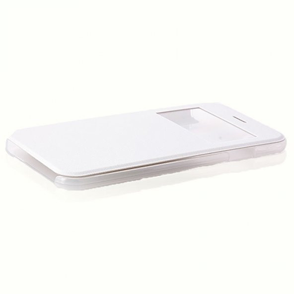 iPhone 6 / 6s Yan Kapaklı TPU Kılıf Beyaz - 4