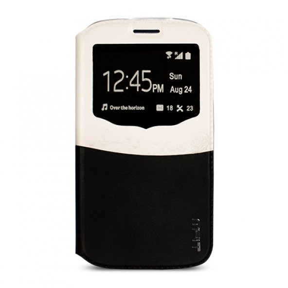 Samsung I9500 S4 MFIT Standlı Kılıf Siyah