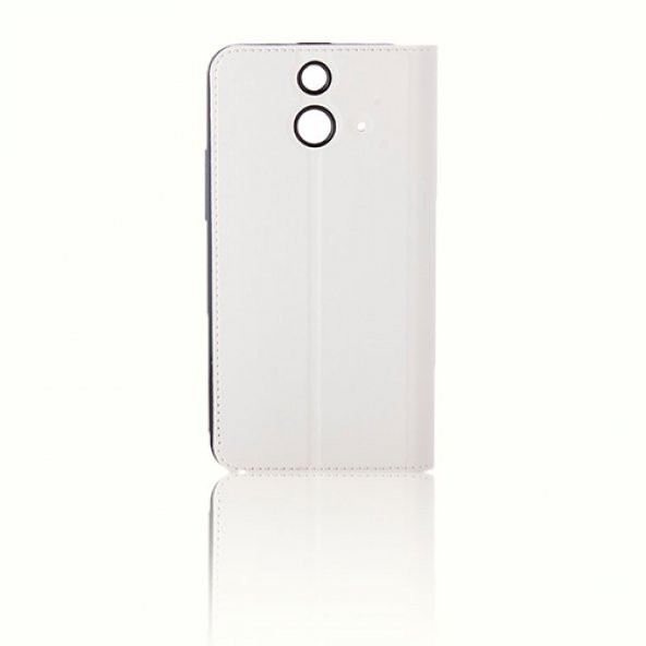 HTC One E8 VILI Cüzdanlı ve Standlı Kılıf Beyaz - 3