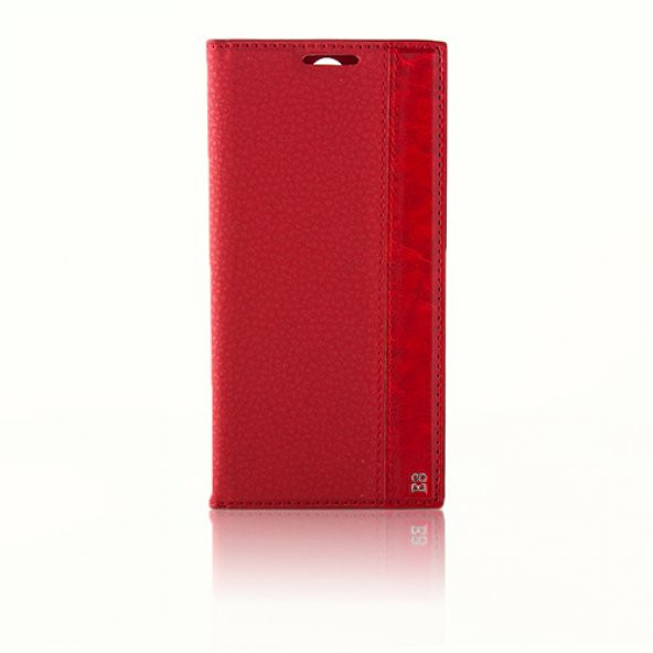 HTC One E8 Gizli Mıknatıslı Premium Magnum Kılıf Kırmızı
