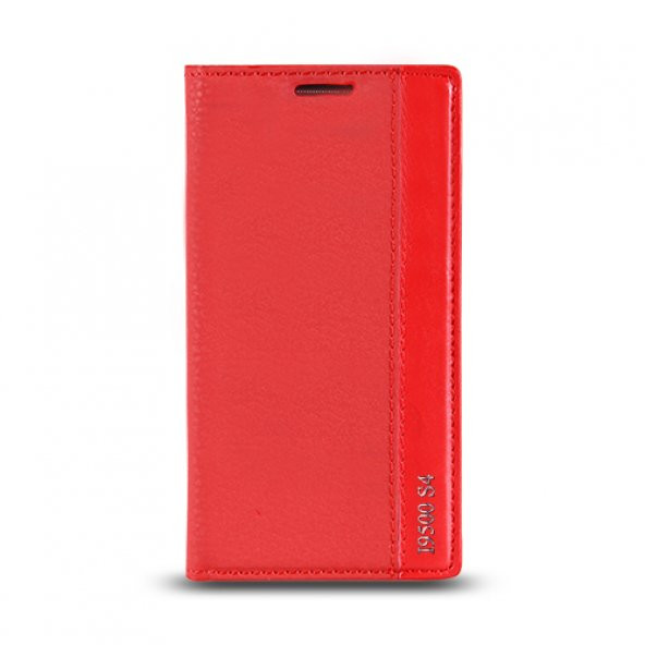 Samsung Galaxy S4 (I9500) Gizli Mıknatıslı Magnum Kılıf Kırmızı