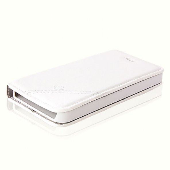 iPhone 5-5s-SE Gizli Mıknatıslı Magnum Kılıf Beyaz - 4