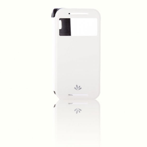 HTC One M8 VILI Cüzdanlı ve Standlı Kılıf Beyaz