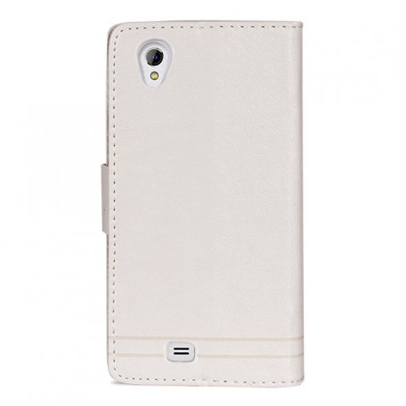 General Mobile Discovery 2 Mini Cüzdanlı ve Standlı Kılıf Beyaz - 2