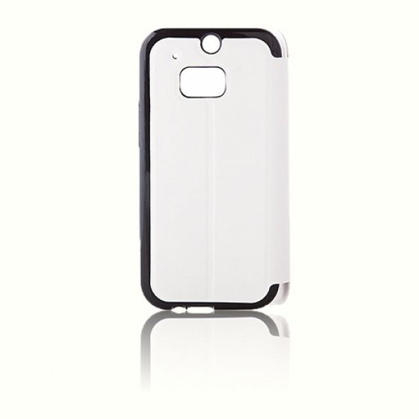 HTC One M8 VILI Cüzdanlı ve Standlı Kılıf Beyaz - 3