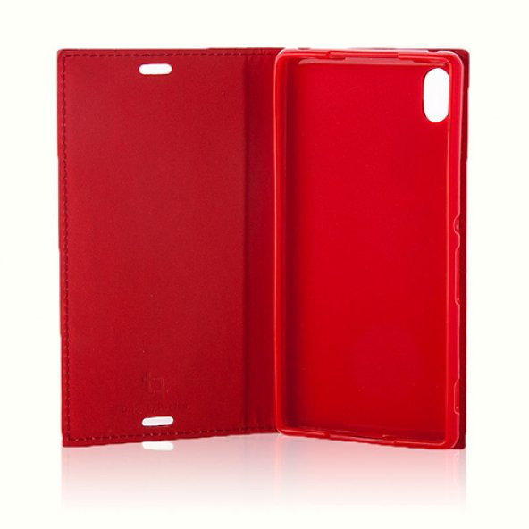 Sony Xperia Z4 Gizli Mıknatıslı Premium Magnum Kılıf Kırmızı - 2