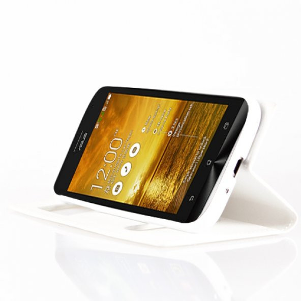Asus Zenfone 5 Lite Gizli Mıknatıslı Pencereli Premium Magnum Kılıf Be - 2