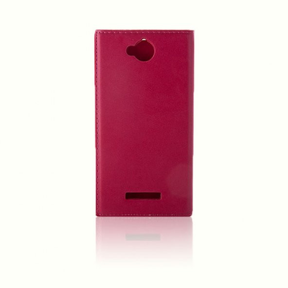 Vodafone Smart 4 Max Gizli Mıknatıslı Premium Magnum Kılıf Pembe - 3