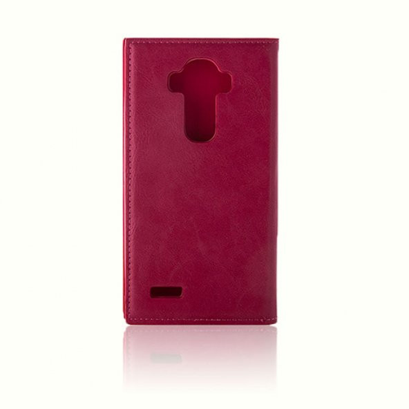 LG G4 Gizli Mıknatıslı Premium Magnum Kılıf Pembe - 3